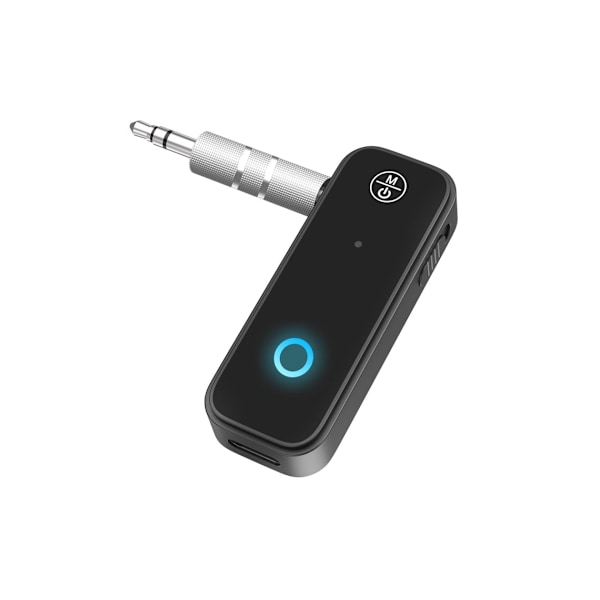 Bluetooth Aux Adapter til Bil, 2 i 1 Bluetooth Transmitter Receiver til Håndfri Opkald, Støjreducerende Bluetoo Aux Receiver
