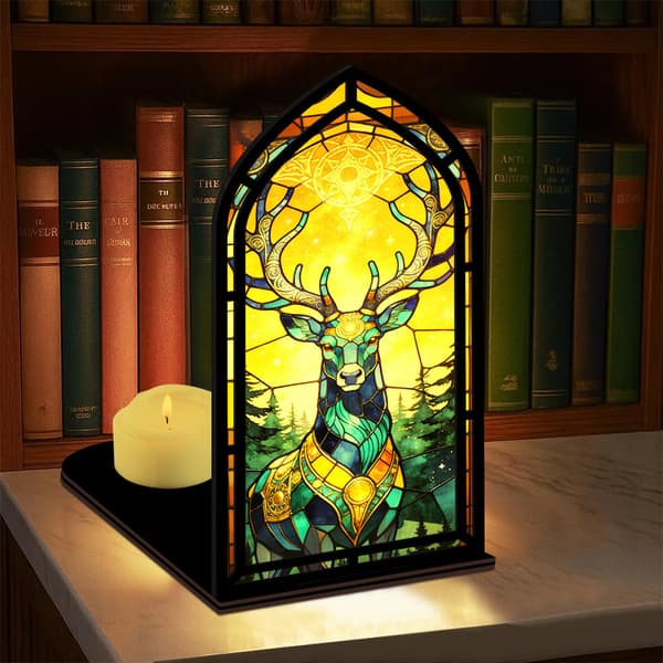 Fantasy bokkrok for bokelskere, med stearinlyslampe Deer