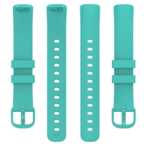 For Fitbit Inspire 3 Solid Silikon Watch Band Pin Buckle Wrist Strap Replacement, Størrelse: L Green, Teal Green C Fitbit Inspire 3