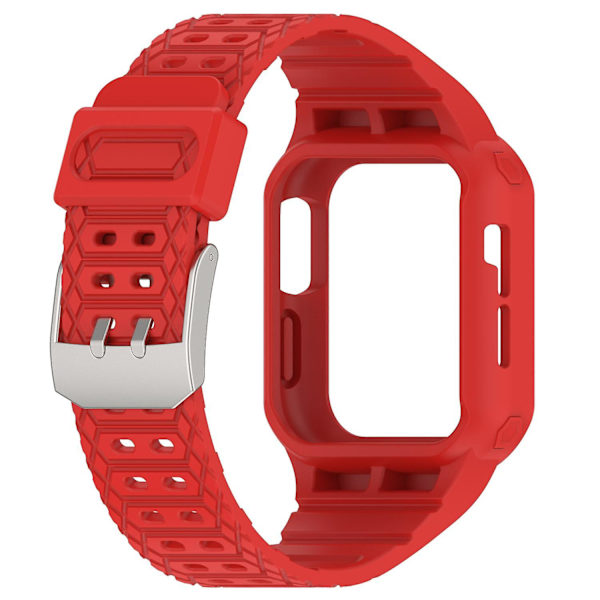 Klockarmband för Apple Watch Series 8/7 41mm/6/5/4/SE/SE (2022) 40mm/3/2/1 38mm Integrerat klockarmband Red, Red E Apple Watch Series 9 4