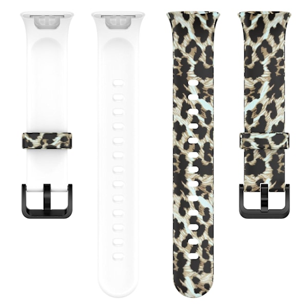 För Xiaomi Mi Band 7 Pro Sport Band Mjukt Silikon Mönster Tryck Ersättning Armband, Standard Storlek Leopard Print