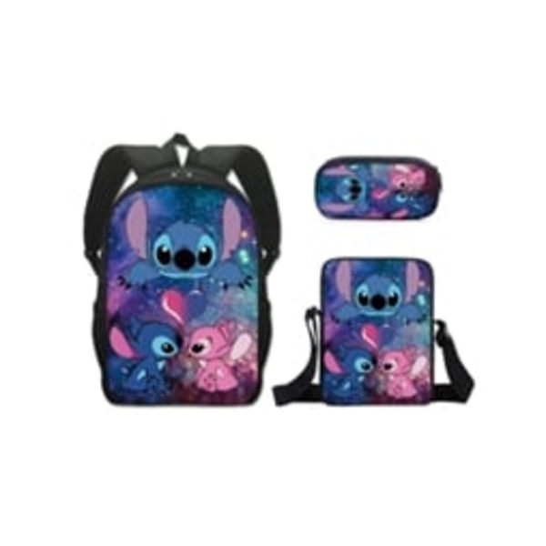 Stitch opiskelijareppu lasten koululaukku set lasten matkasarja Q