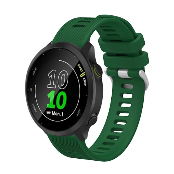 Silikoninen Twill-ranneke Huawei Watch GT2 42mm -kellolle Green