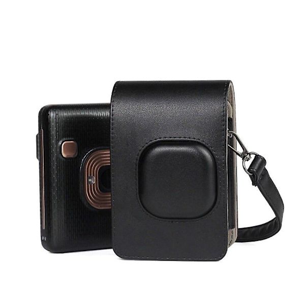 Kamera Case Ersättning för Fujifilm Instax Mini Liplay Retro Style Black