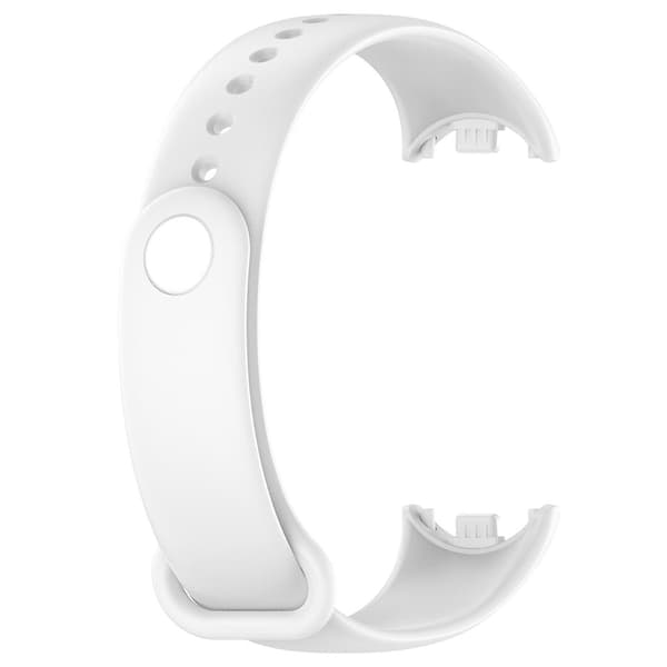 Silikoneprop urrem til Xiaomi Mi Band 8 White