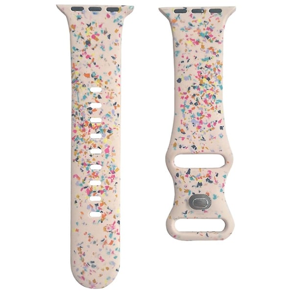 Urrem til Apple Watch Series 9 8 7 41mm/SE (2023) SE (2022) 6 5 4 SE 40mm/3 2 1 38mm, 8-spænde Pink B Apple Watch Series 9 4