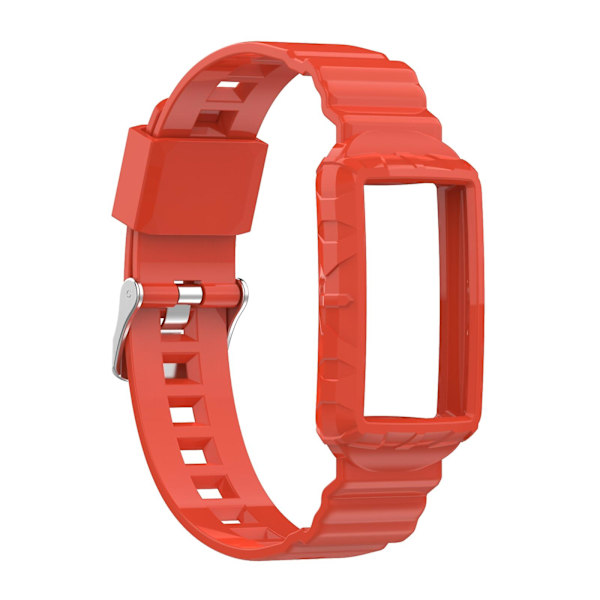 Silikon One Body Armor klockarmband för Fitbit Charge 4 Orange