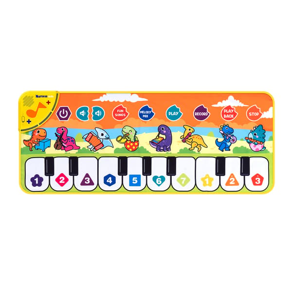 Spillematte Barnas pianomusikkmatte for 3 år og eldre (Oransje)