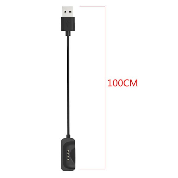 Magnetisk brakettlader USB-ladekabel strømadapter for Watch 3/3 Pro/2/1 White