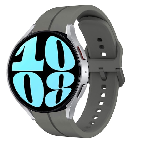 20mm Silikonrem för Samsung Galaxy Watch 6 40mm Dark Grey