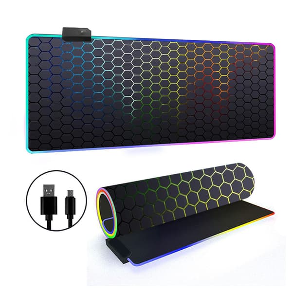 Musematte - Med Rgb 14 Lysmodus Sklisikker Base (Stil 10, 400*800*3Mm)