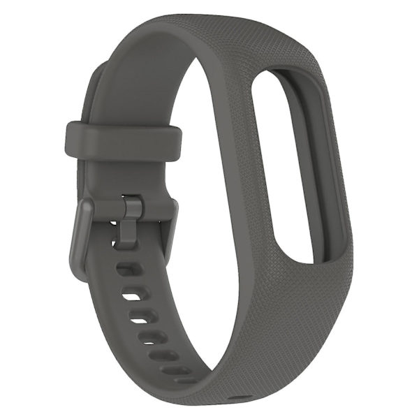 För Garmin Vivosmart 5 Anti-scratch Silikon Armband med Fodral Skydd Armband Grey, Grey F Garmin Vivosmart 5