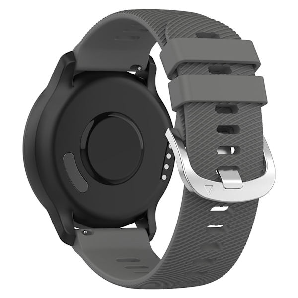 Til Garmin VivoMove Trend / Venu Sq 2 Silikonurrem 20mm Krydsstribet Rem til Urrem Dark Grey