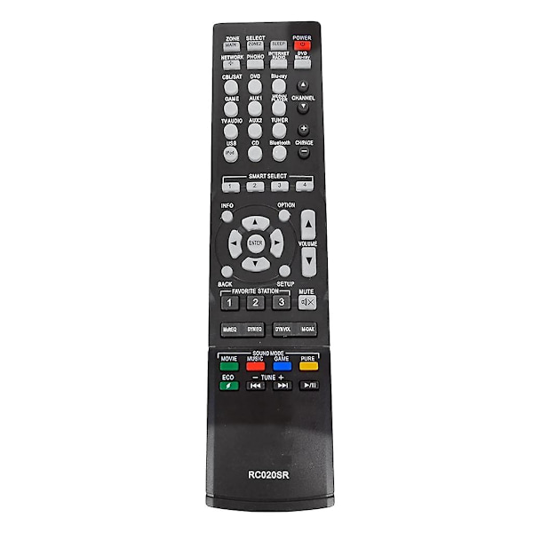 Rc020sr erstatningsfjernkontroll kompatibel med Marantz Nr1504 Rc018sr Nr1403