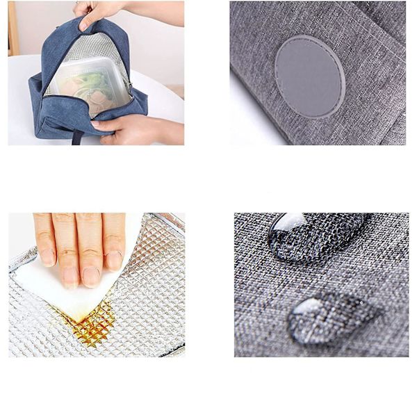 Matpose, Piknikpose, Matpose, Termopose, Liten Lunsjpakke, Kjølebag, Mini, Liten, isolerende bag for jobb, skole og på farten, utflukt