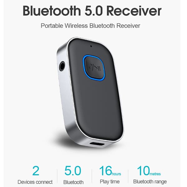 Bluetooth Aux-adapter til bil 3,5 mm trådløs musik
