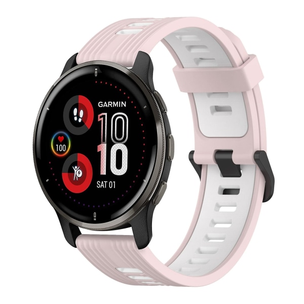 20 mm watch för Garmin Venu 2 Plus Pink White