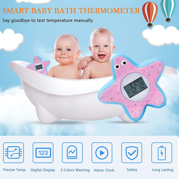 Babybadetermometer, babybadekarsikkerhedstemperaturtermometer, digitalt termometer