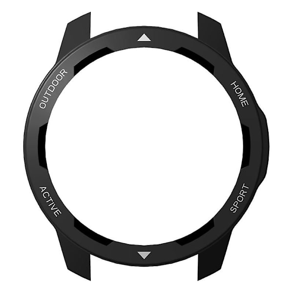 for Case Comfortable Bumper Protect Cover Hus för Mi Watch Color 2 för Shel Black shell white