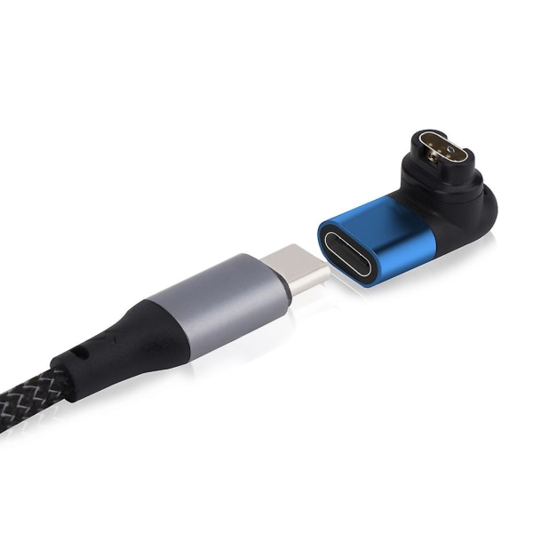 Laddningskonverterare USB Typ C till 4pin Smartwatch Laddaradapter för Fenix ​​5S