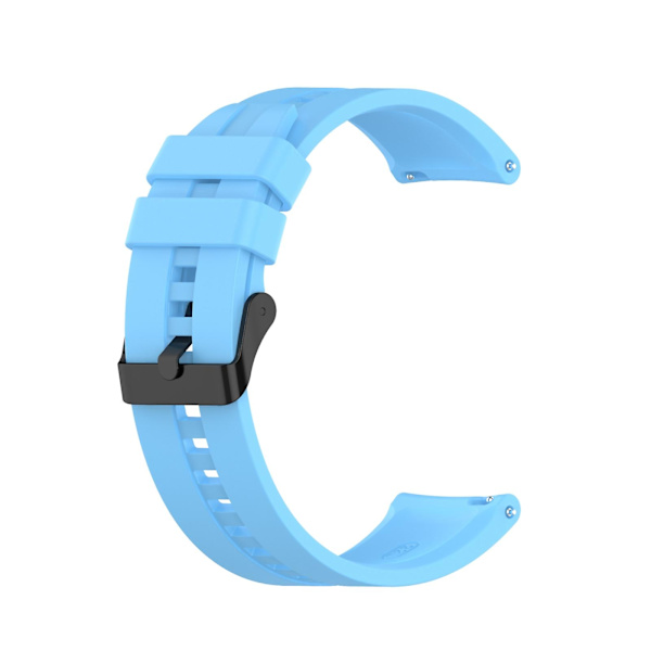 Til Huawei Watch Gt 2 46mm urrem med sort spænde Sky Blue