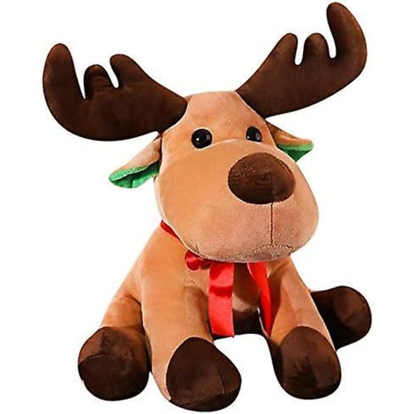 Jul Älg Plyschleksak Plyschdockor Ren Kastkudde Söta mjuka plyschar