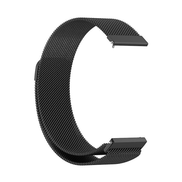 Erstatningsrem i rustfritt stål, magnetisk Milan Fashion-armbånd for Samsung Galaxy Watch 3 20mm black