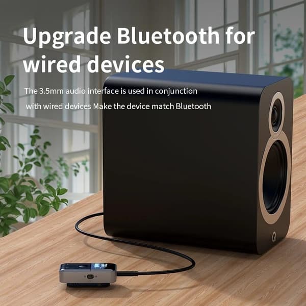 Bluetooth 5.4 Lydsender 3.5Mm Aux Støtte Tf-kort