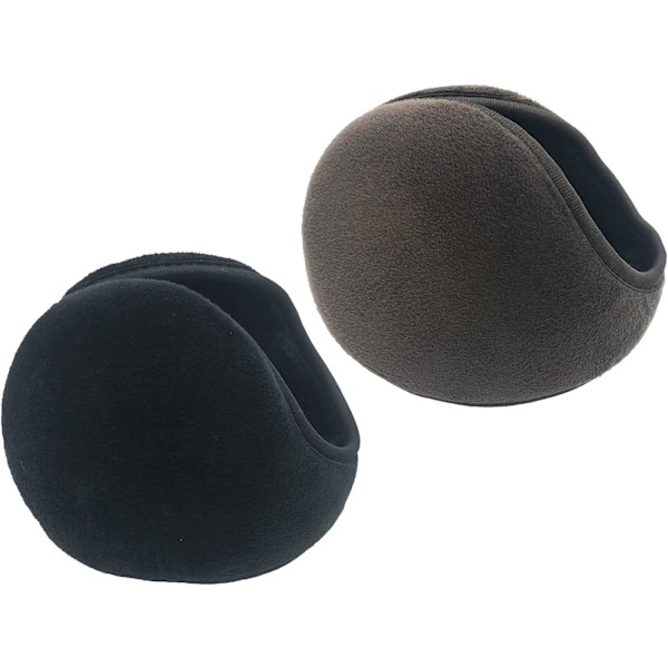 Öronvärmare/Öronmuffar 2 st Mjuk Plysch Fleece Utomhus Öronskydd Kall Vinter Öra