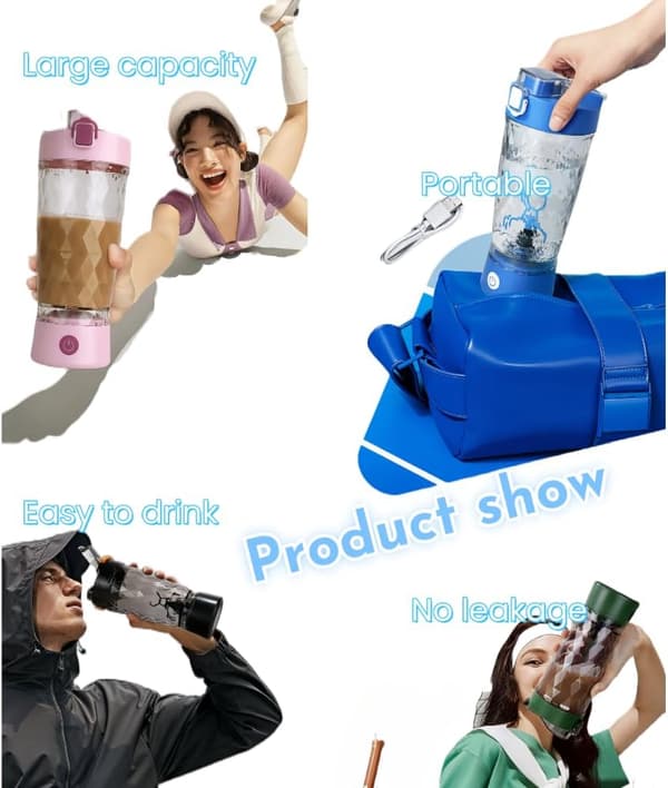 Juicer 600 ml, fuldautomatisk blandekop (sort)