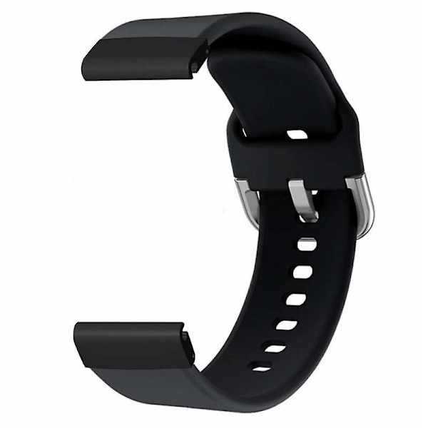 26mm Pc-stik til sport-rem i silikone til Coros Vertix 2 / Garmin Fenix 7x/6x/5x Black