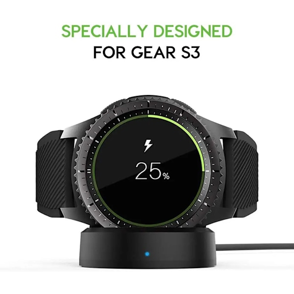 Lader for Samsung Gear S2 S3 S4Frontier-klokke, Samsung Galaxy Watch Sm-R800 R810 R815