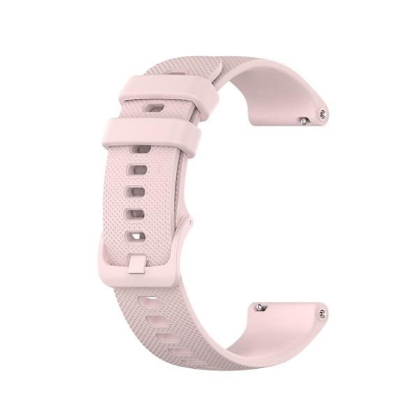 For Garmin Vivoactive 4S Liten Rutete Silikonklokkebånd (Hvit) For Garmin Vivoactive 4S Rose Pink