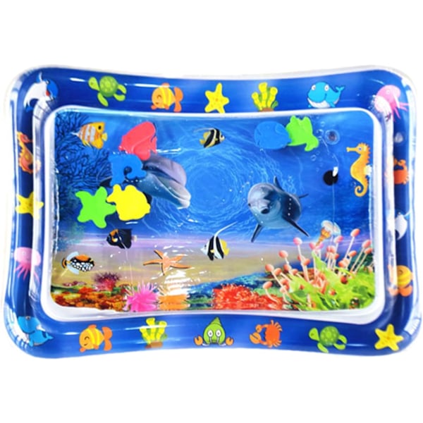 Sensorisk Vannmatte for Baby og Kjæledyr Oppblåsbar Sensorisk Pad Kjølematte Lekematte 70 x 50 cm