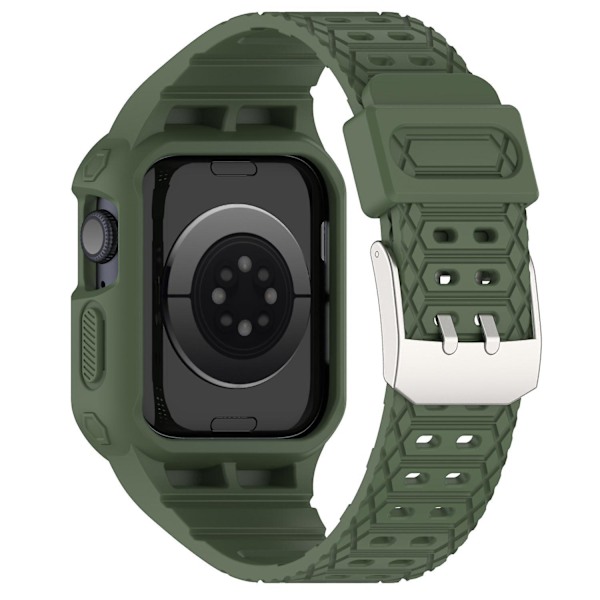 Klockarmband för Apple Watch Series 8/7 41mm/6/5/4/SE/SE (2022) 40mm/3/2/1 38mm Integrerat klockarmband Dark green, Dark Green B Apple Watch Series 9 4