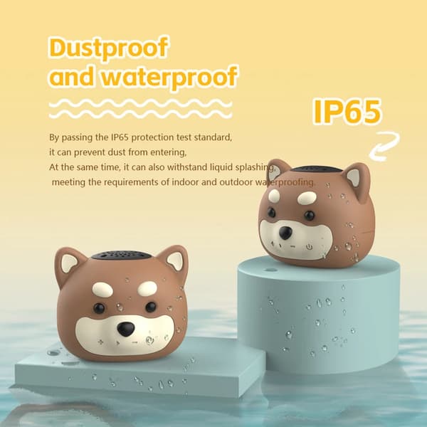 Bluetooth-högtalare Tk801, Bluetooth 5.0 Liten Högtalare (Shiba Inu)