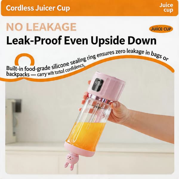 Blender, 12 blad, USB-laddning Resejicemakerkopp (blå)