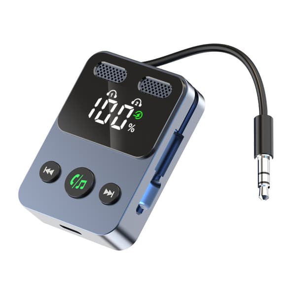 Bluetooth-mottaker 2-i-1 3,5 mm lyd Aux-adapter