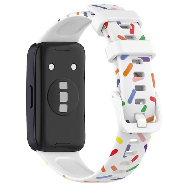 Huawei Band 8:lle suunniteltu silikoniranneke White, White G Huawei Band 8