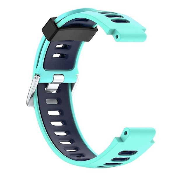 To-farvet silikoneurrem til Garmin Forerunner 735 XT (sort + gul) Duck   Blue