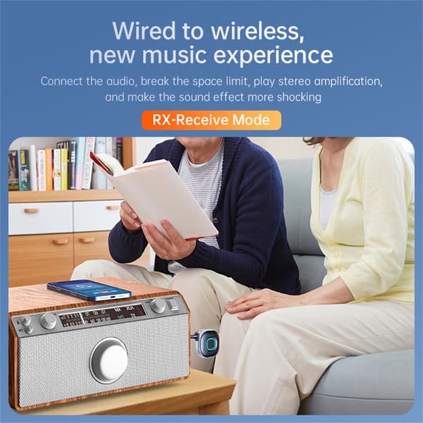 Receptor Bluetooth Bil Aux Trådløs Audio Transmitter Adapter (Sort)