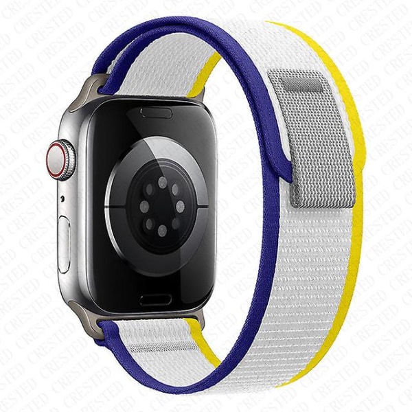 Trail Loop Rem för Apple Watch Band 44mm 40mm 45mm 41mm 42mm 38mm 44 45 Mm Correa Armband Iwatch Series 7 6 3 Se 8 Ultra 49mm 42 44 45 49mm Red-Gray