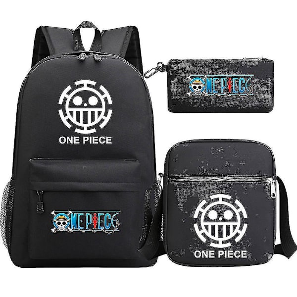 3 stk Luffy Skoletaske Vandtæt Usb Anti-tyveri Rygsæk Til Kvinder Mænd - Laptop Rejsetaske, Outdoor Sport Mochilas 6