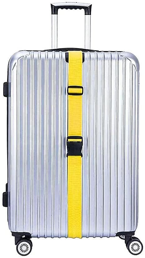 4-pak bagagestropper til kufferter, rejsebælter, tilbehør Yellow