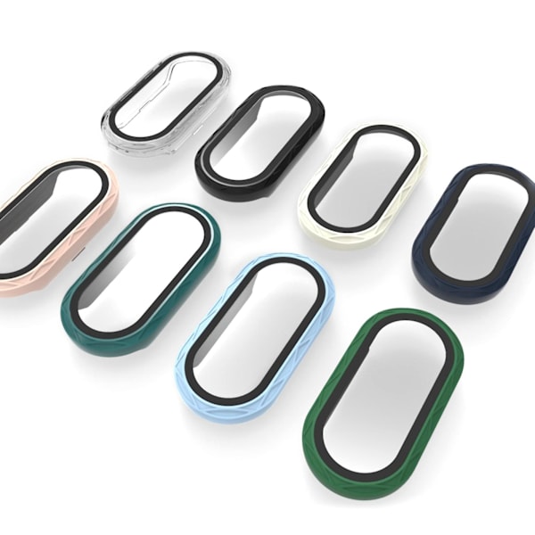 Watch Hard Case för Mi-Band 8 Screen Bumper-Shell Protector-Stötsäkert hölje Transparent