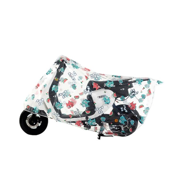 Regntæt dæksel til motorcykel scooter Tykker dæksel Protector Sleeve Shelter M Little dinosaur