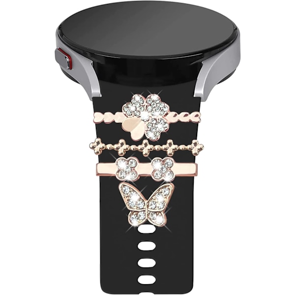 Rem til Galaxy Watch 6 & 5 & 4 med charms, 20 mm dame