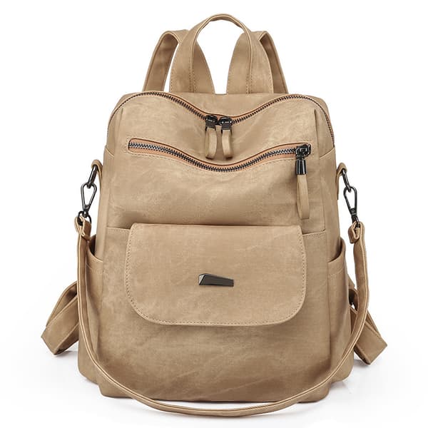 Reppu - Naisten Vintage Matkareppu (Khaki)