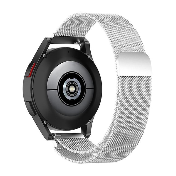 Udskiftningsrem i rustfrit stål, magnetisk Milan Fashion-armbånd til Samsung Galaxy Watch 3 20mm silver