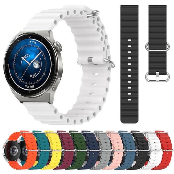 Silikone Rem til Huawei Watch GT3 Pro 46mm Grey